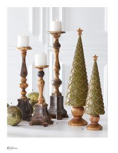 Green with Gold Scallops Tree