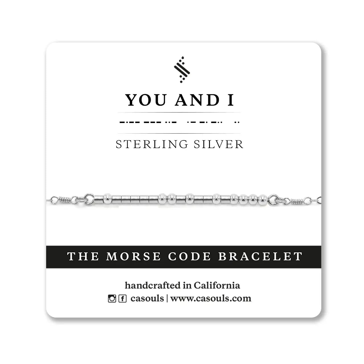 You and I Morse Code Bracelet