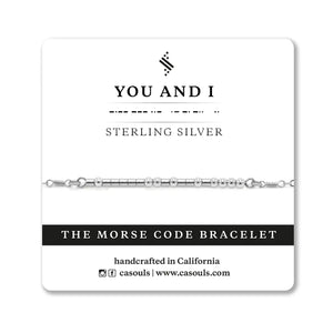 You and I Morse Code Bracelet