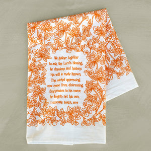 We Gather Together Hymn Tea Towel