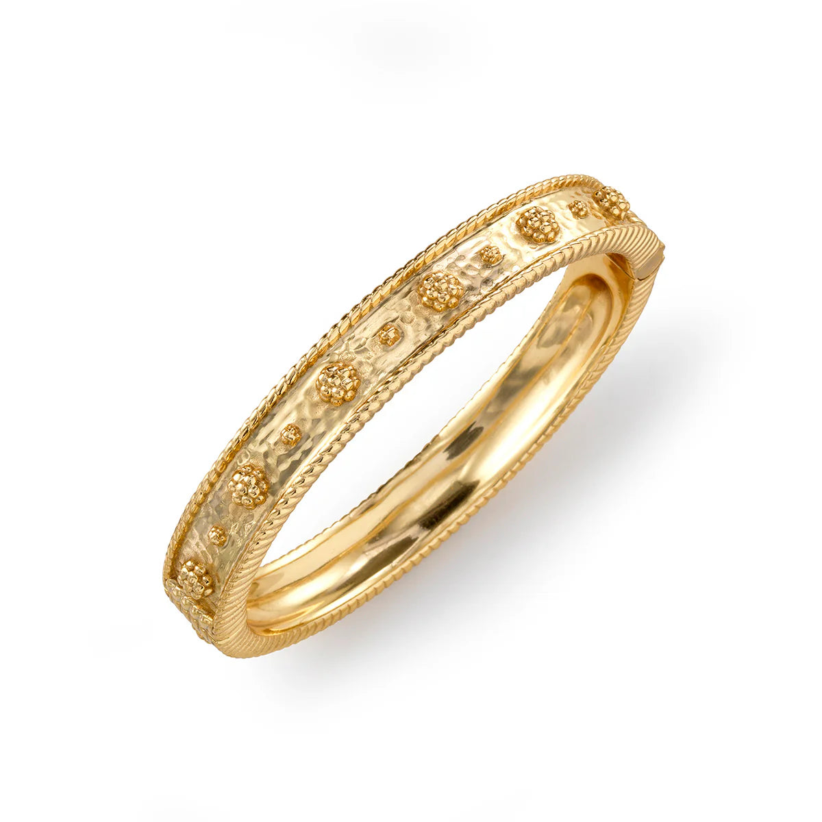 Berry Classic Hinged Bangle - gold