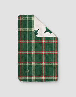 Holly Plaid Reversible Tea Towel