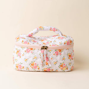 Quilted Cosmetic Bag-Endless Daydream Cream