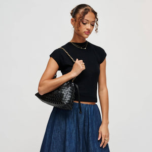 Sawyer Shoulder Bag: Black
