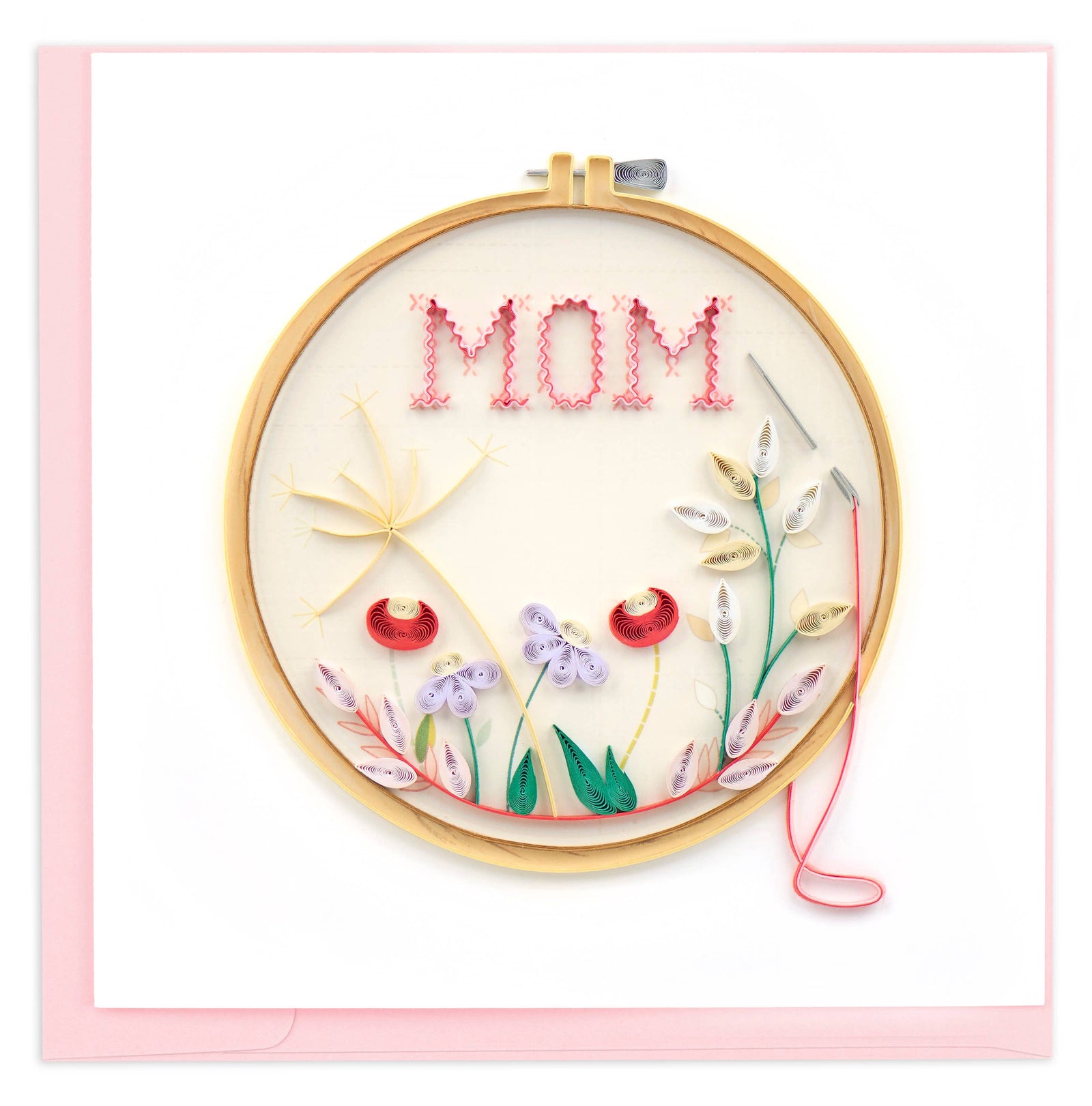 Quilled Cross Stitch Mother’s Day Card