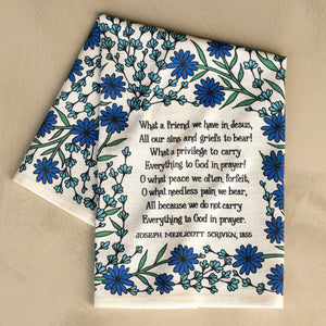 What A Friend Hymn Tea Towel