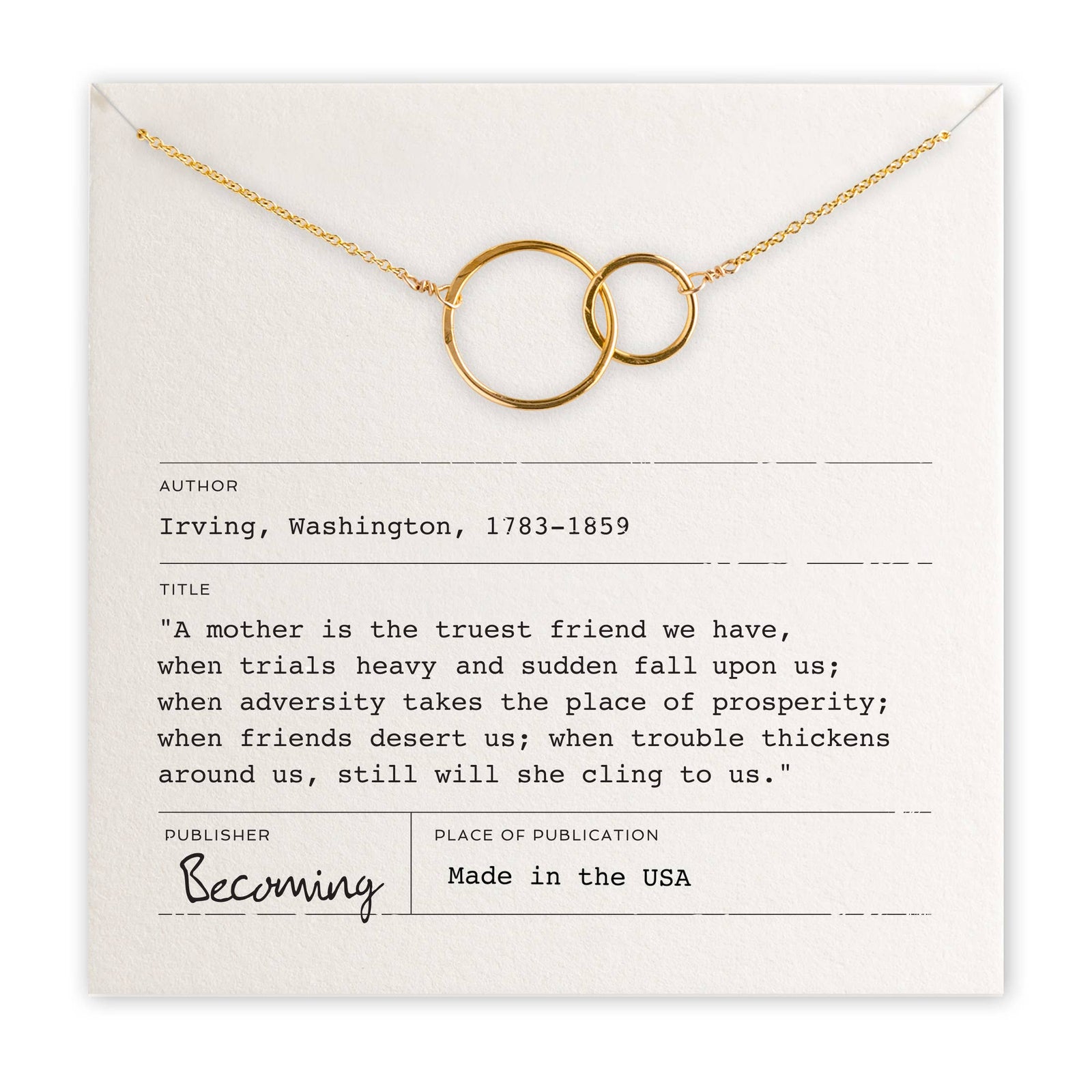 Mother Necklace: Gold Fill