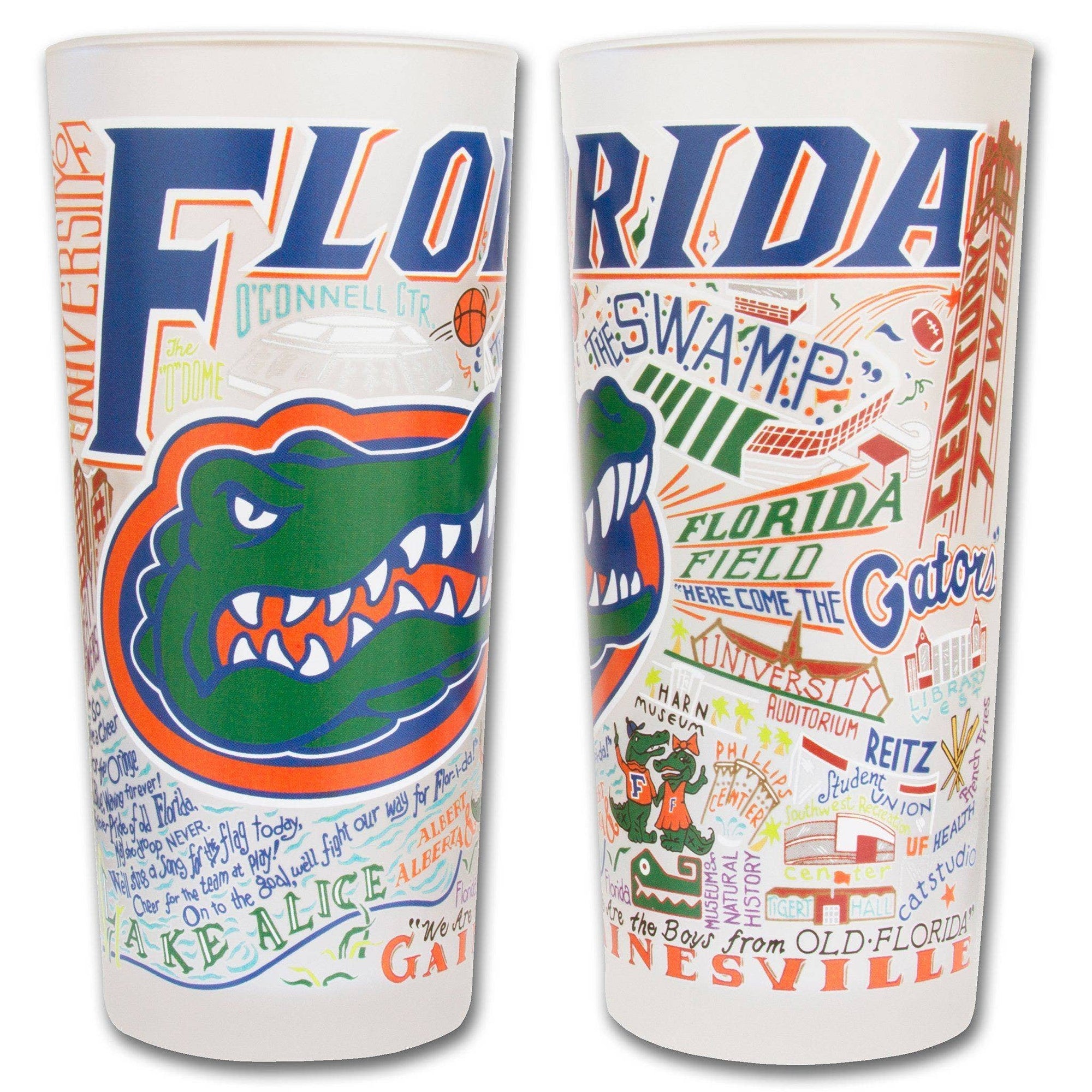 Florida, University of Collegiate Drinking Glass