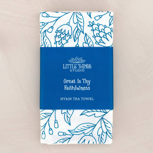 Great Is Thy Faithfulness Hymn Tea Towel