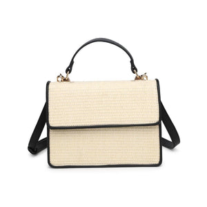 Ruth Crossbody: Ivory/ Black