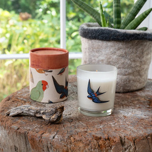 Flora & Fauna Blue Bird Candle