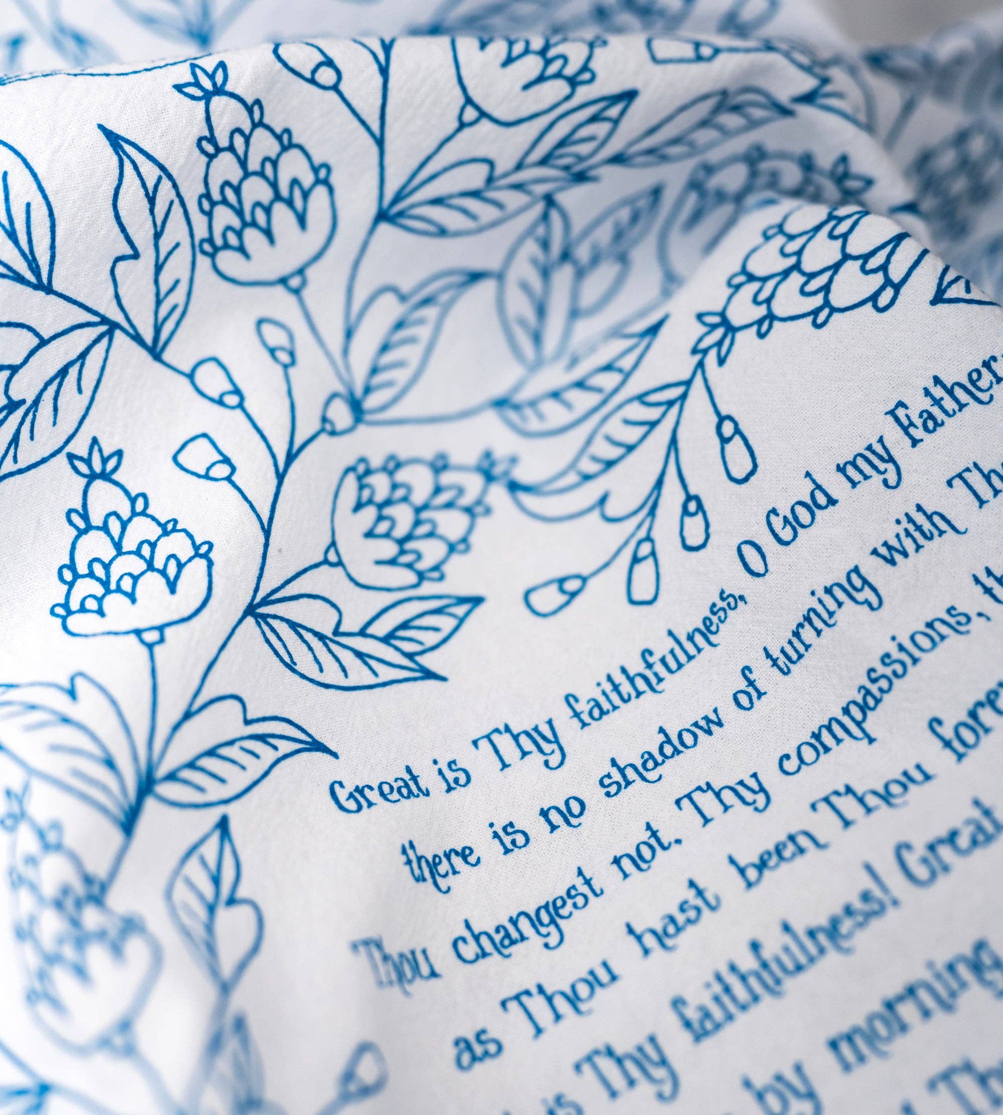 Great Is Thy Faithfulness Hymn Tea Towel