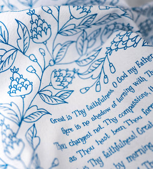 Great Is Thy Faithfulness Hymn Tea Towel