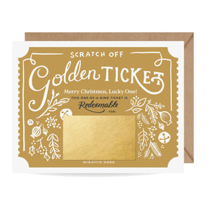 Scratch-off Card - Christmas Golden Ticket