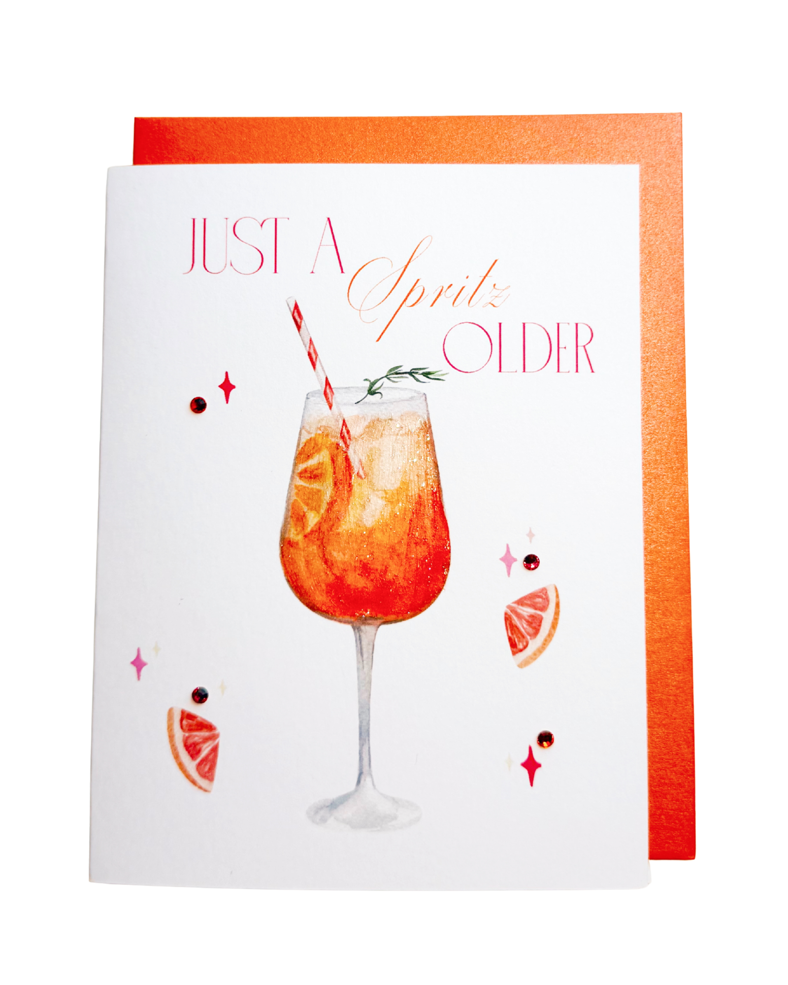 'Just a Spritz' Aperol Spritz Birthday Card