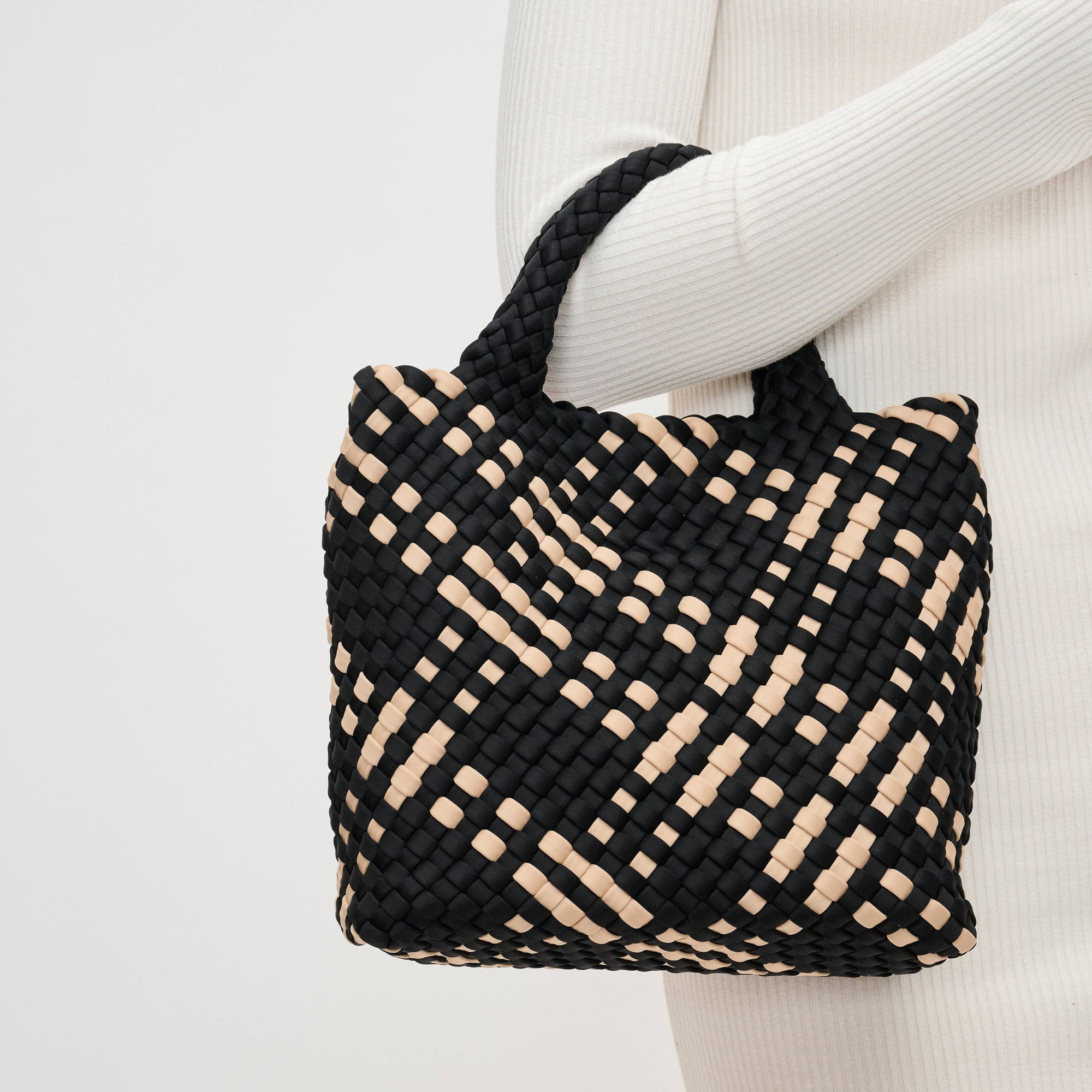 Sky's The Limit - Small Woven Neoprene Crossbody: Wine