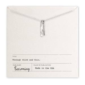 Through Thick & Thin Necklace: Silver + Gold Mixed Charms