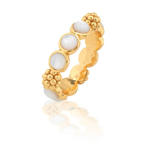 Berry Gem Ring - mother of pearl