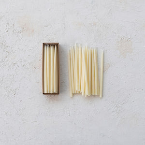 Thin Taper Candles in Box of 24