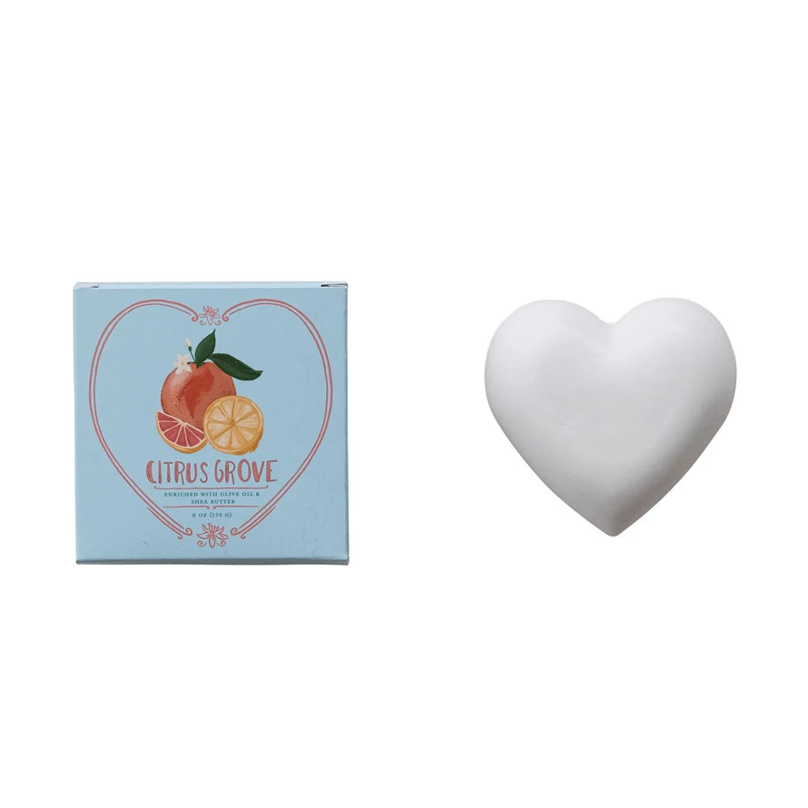 Citrus Grove Heart Soap