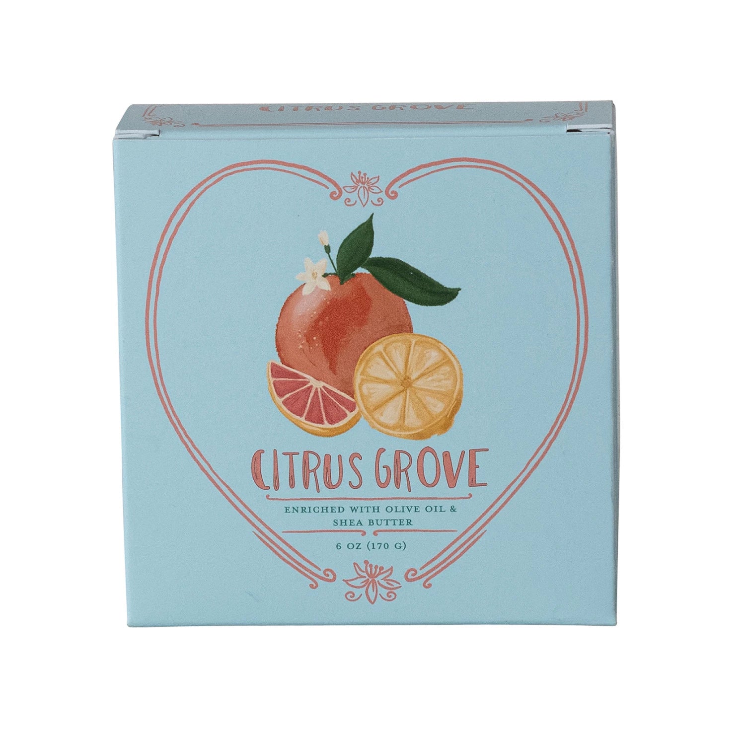 Citrus Grove Heart Soap