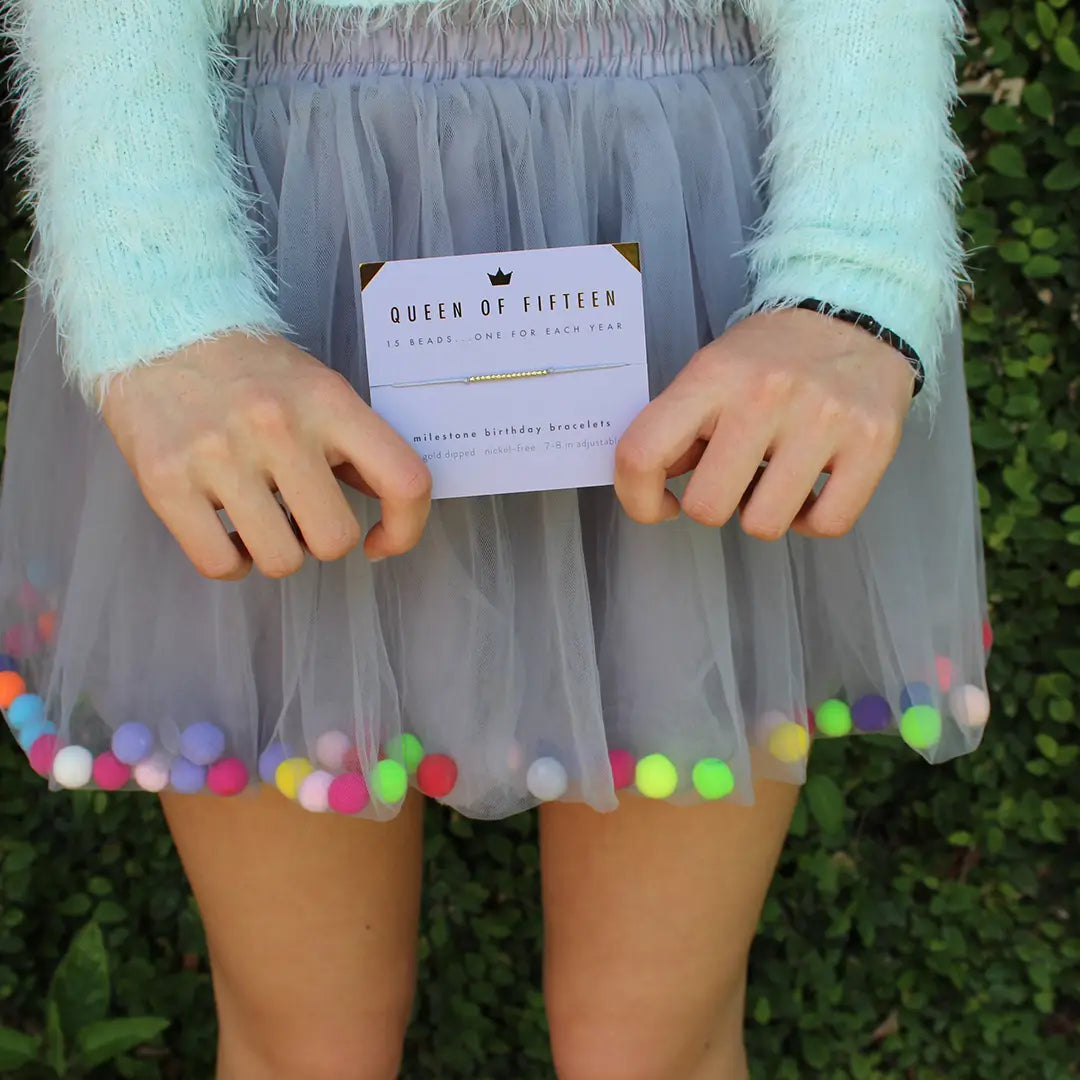 Queen of Fifteen Birthday Bracelet