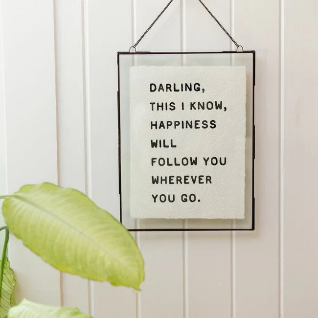 Handmade Paper Print - Beautiful Darling