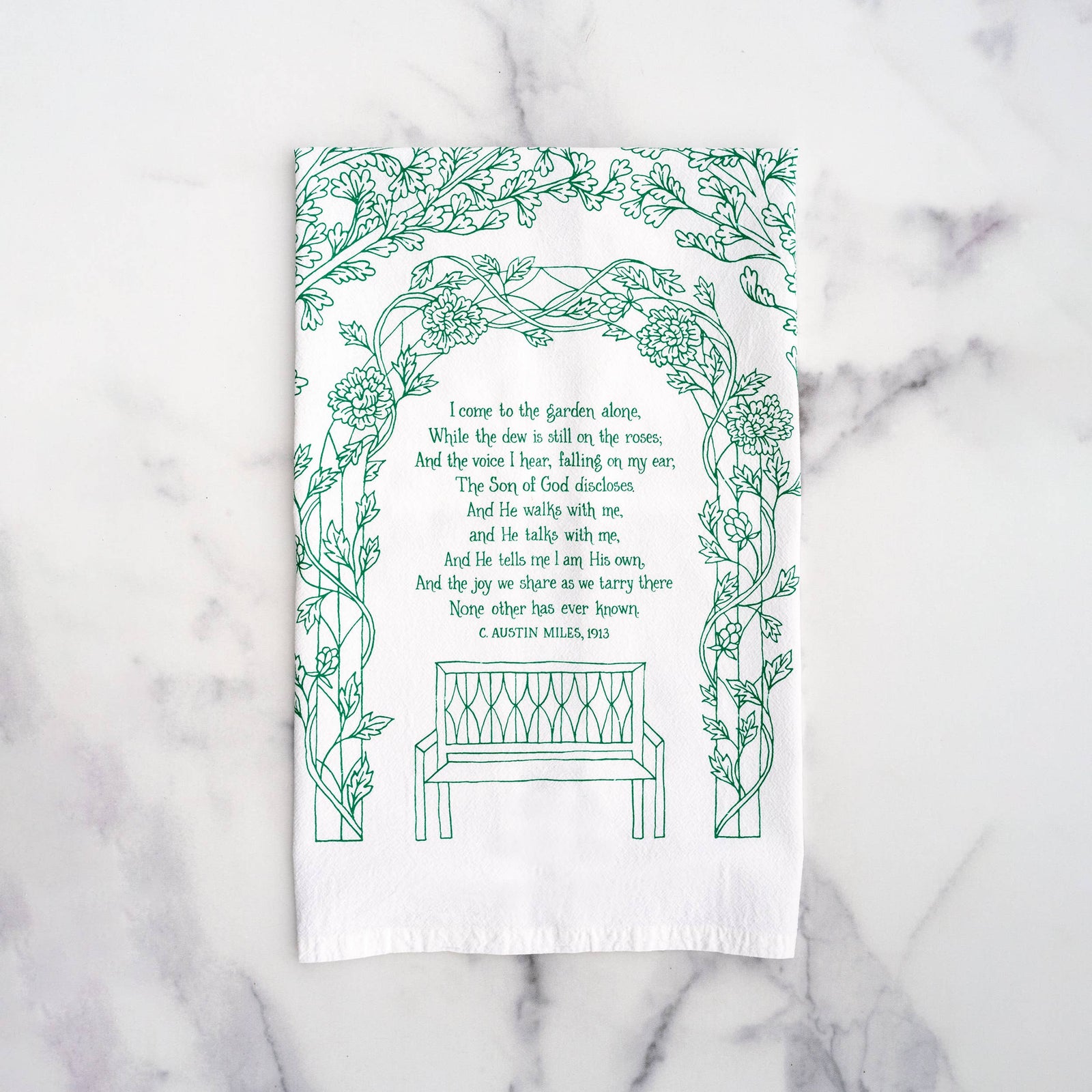 In The Garden Hymn Tea Towel
