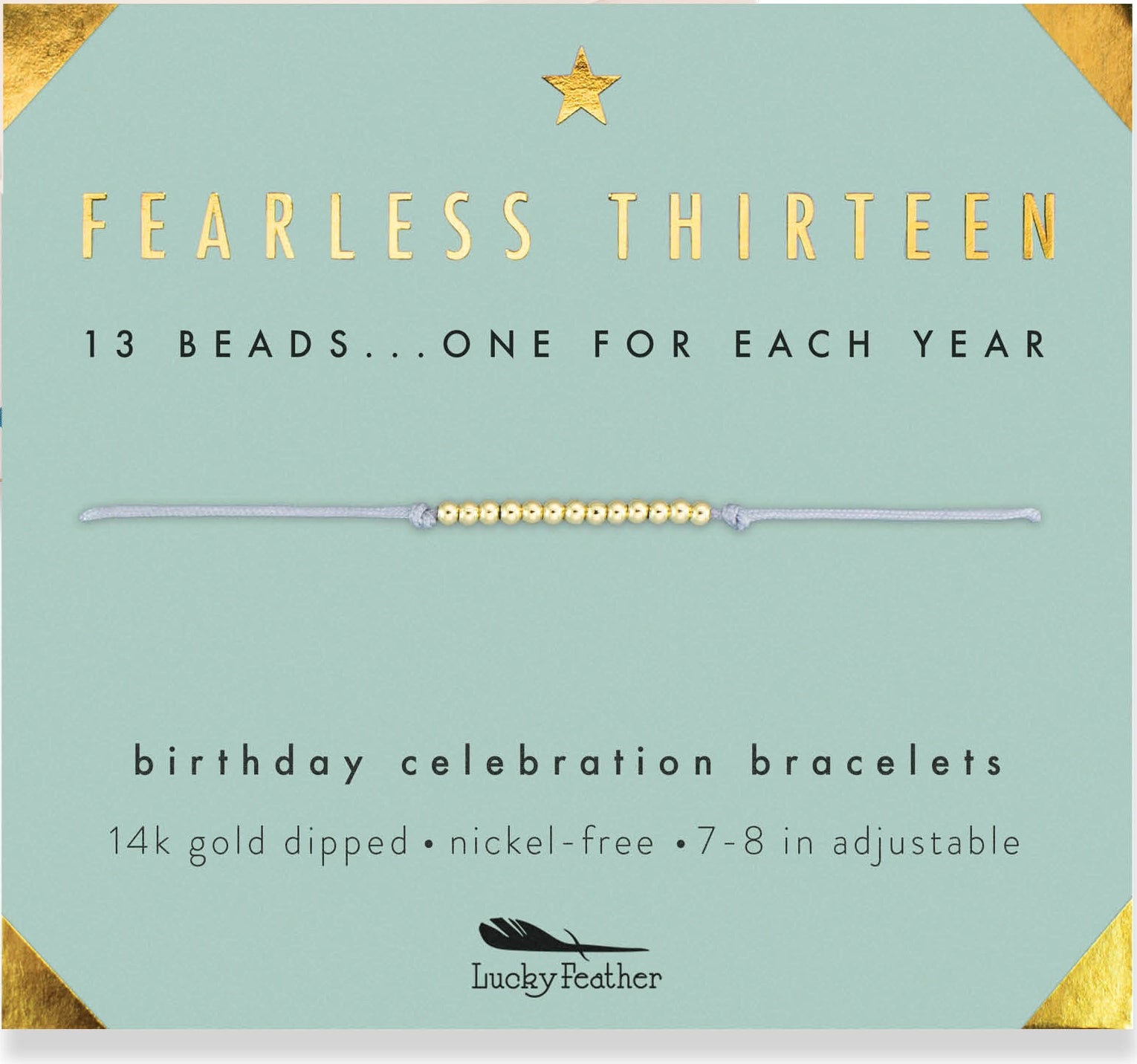 Fearless Thirteen Birthday Bracelet