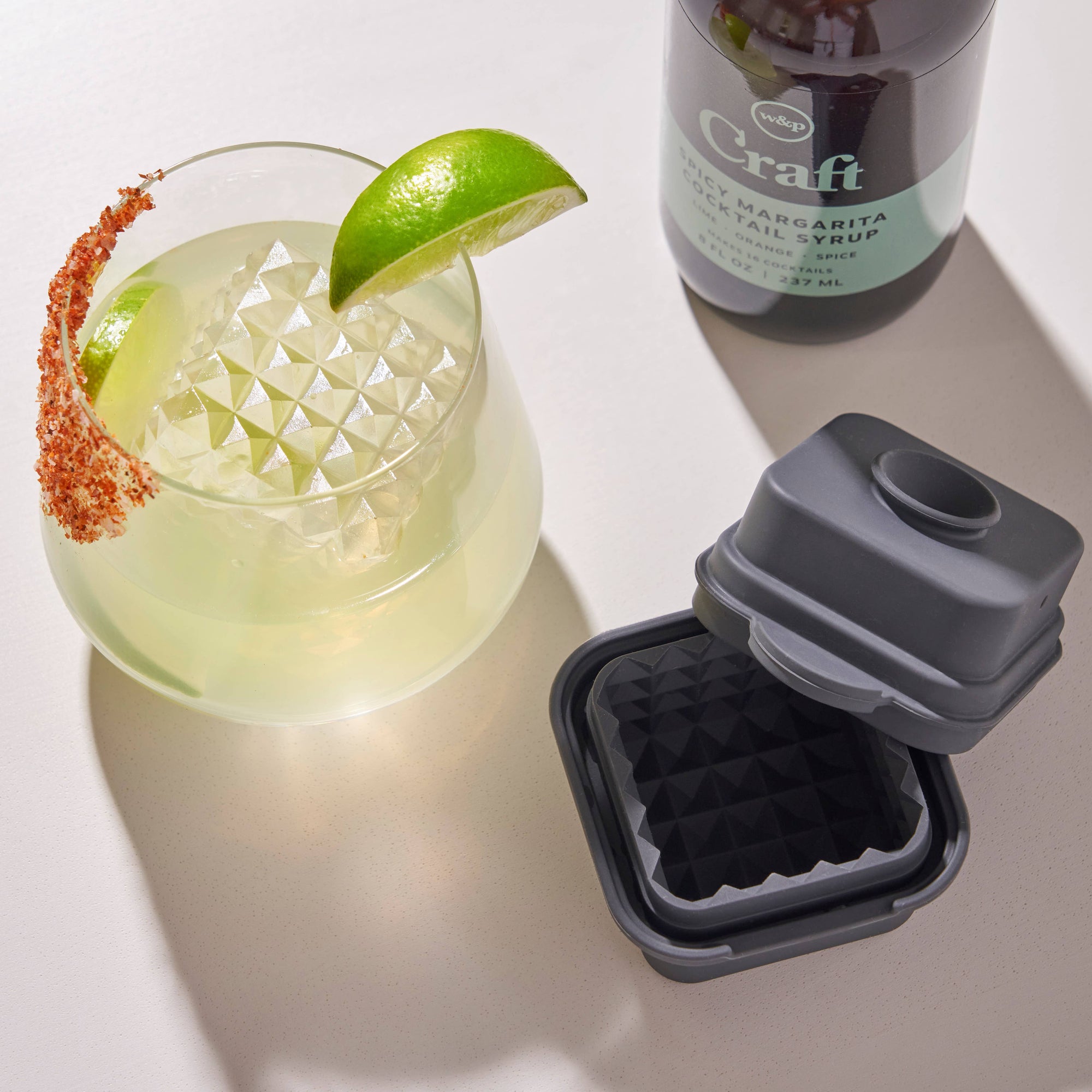 Single Prism Cocktail Art Ice Cube Silicone Ice Tray