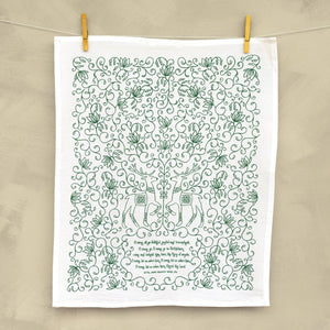 O Come All Ye Faithful Tea Towel