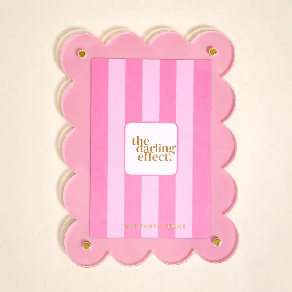 Mini Acrylic Picture Frame Magnet–blush