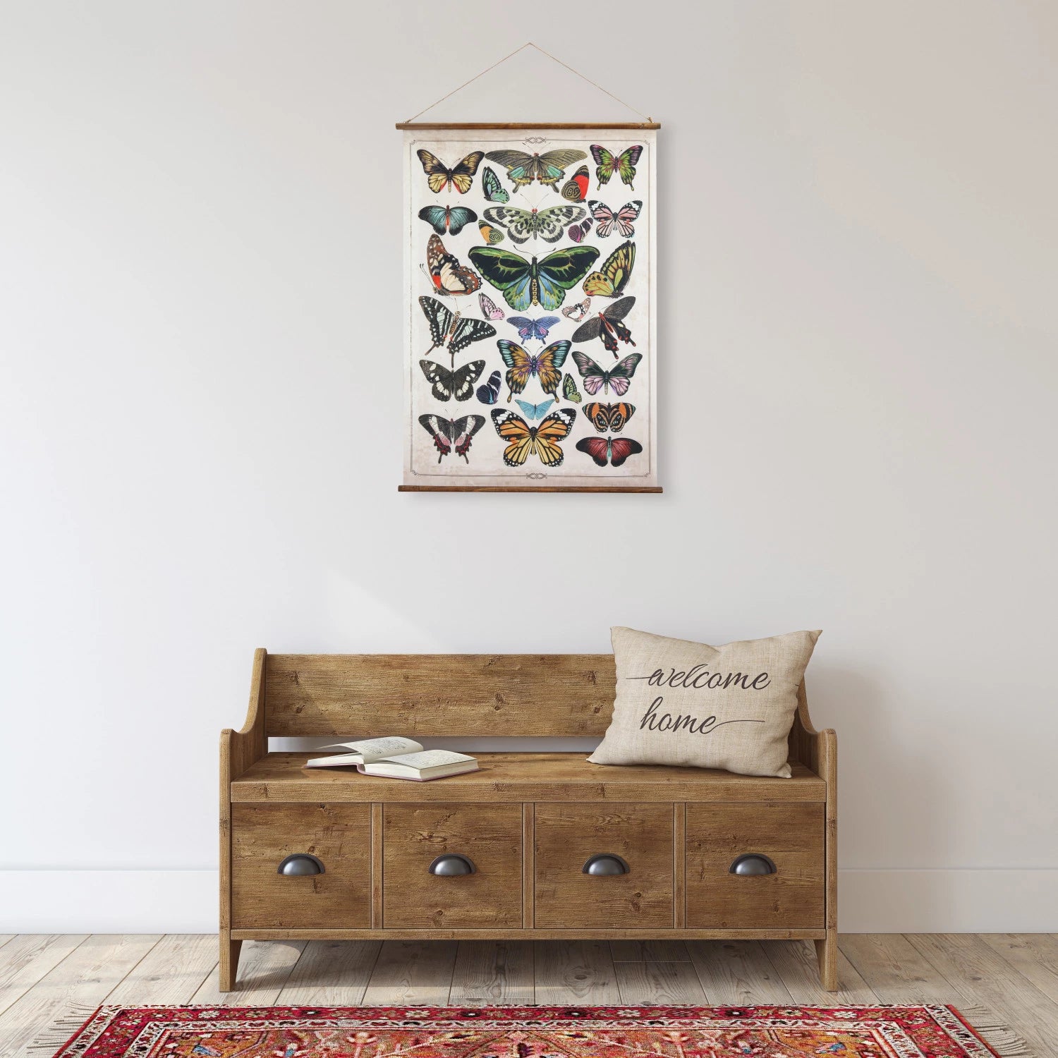 Scroll Butterflies Wall Decor