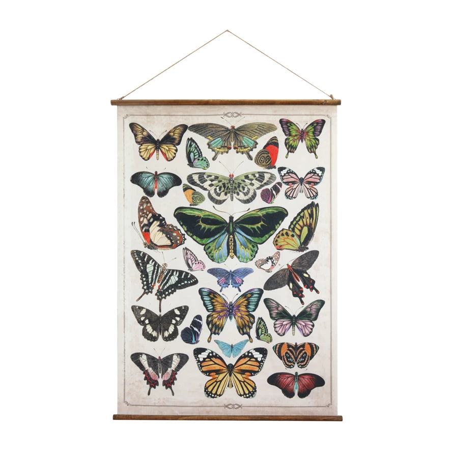 Scroll Butterflies Wall Decor