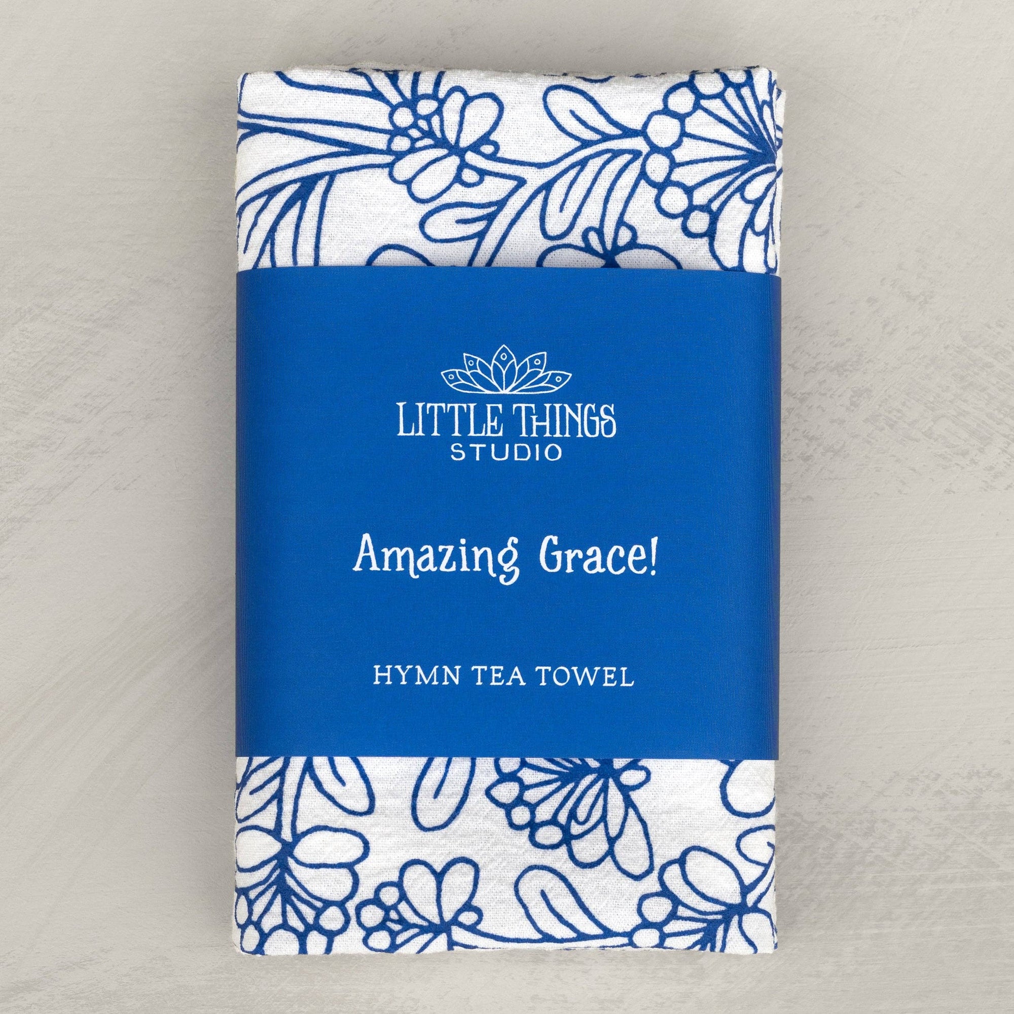 Amazing Grace Hymn Tea Towel