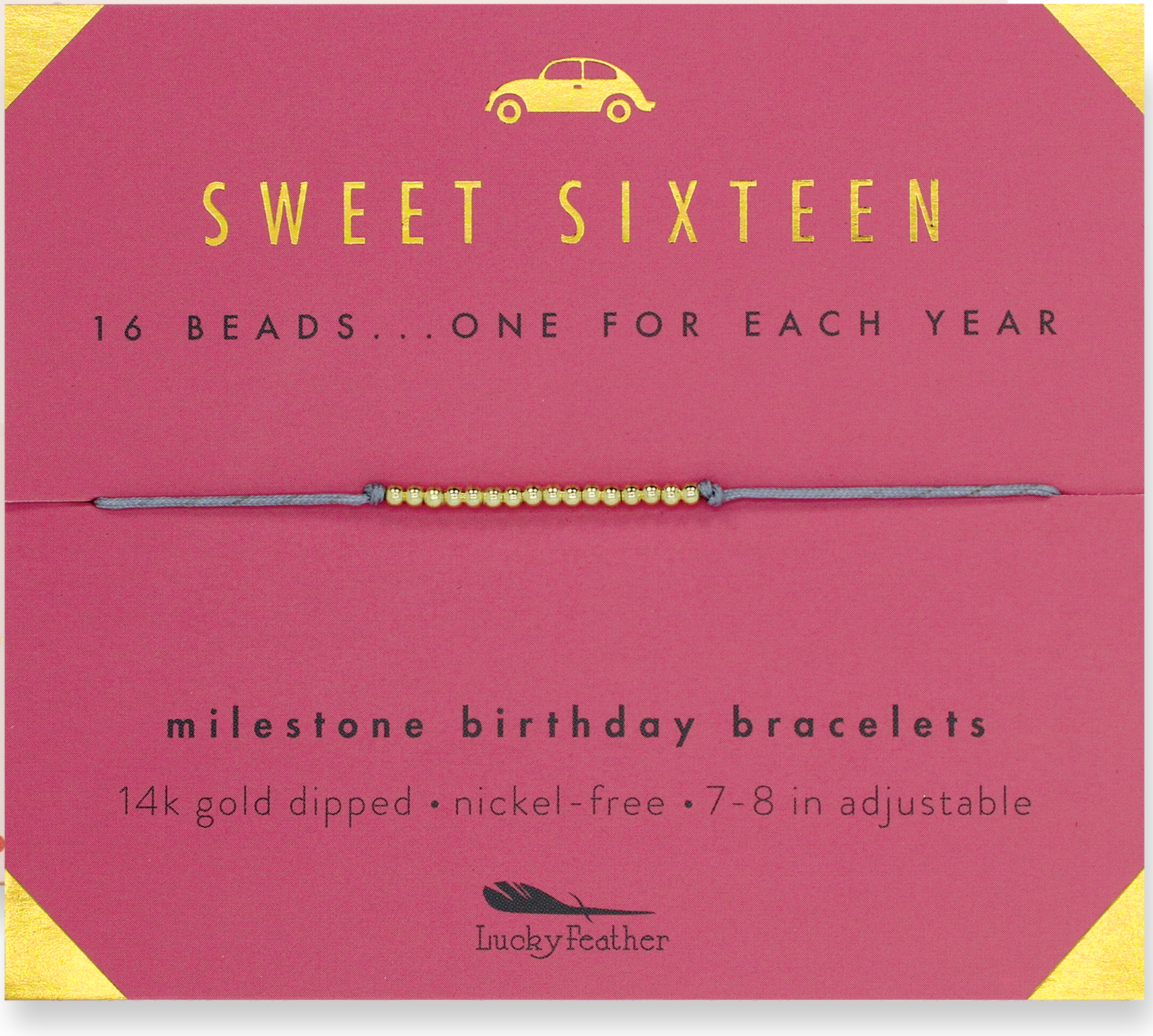 Sweet 16 Birthday Bracelet