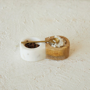 Wood & Marble Pinch Pot