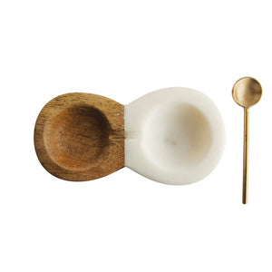 Wood & Marble Pinch Pot