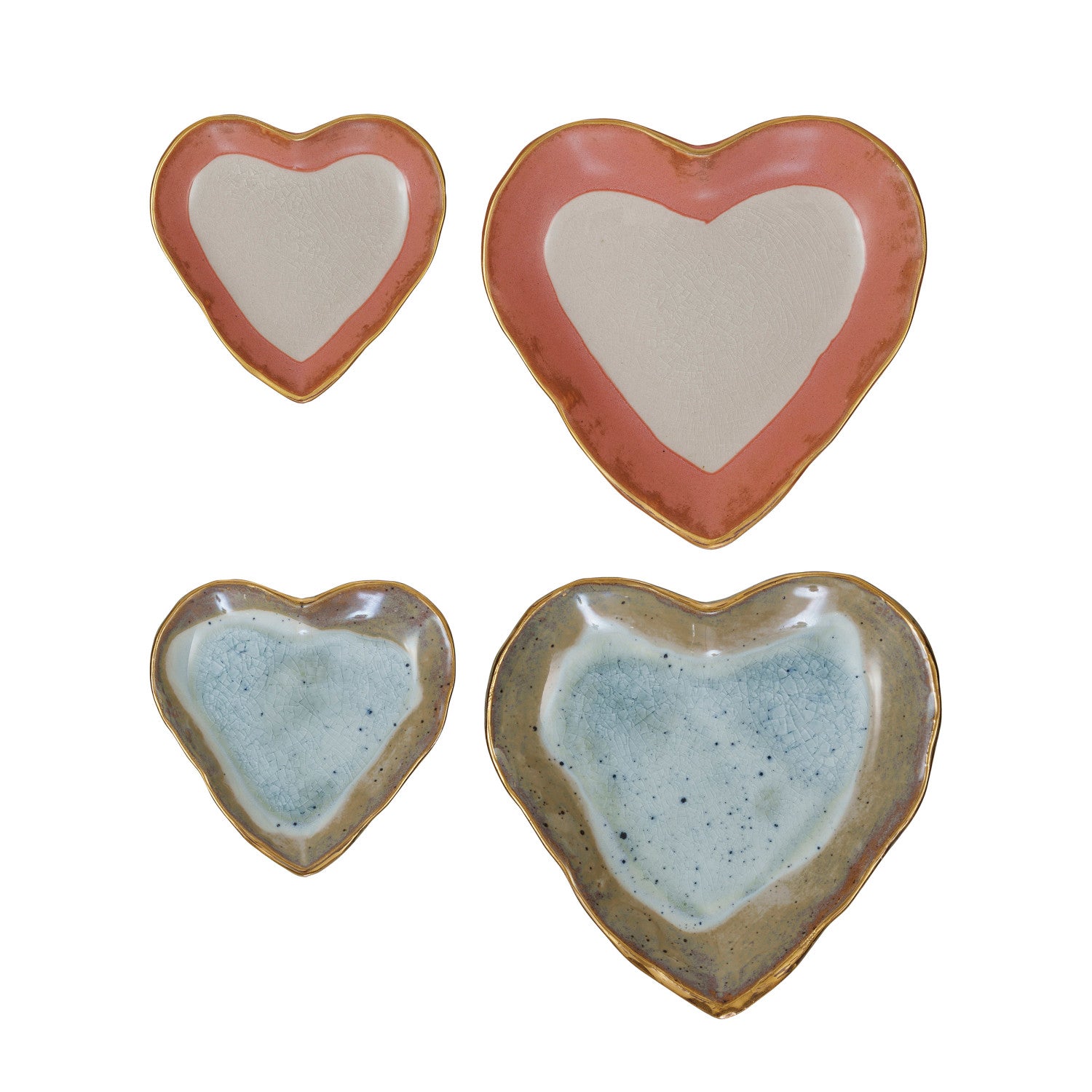 Heart Dish with Gold Trim