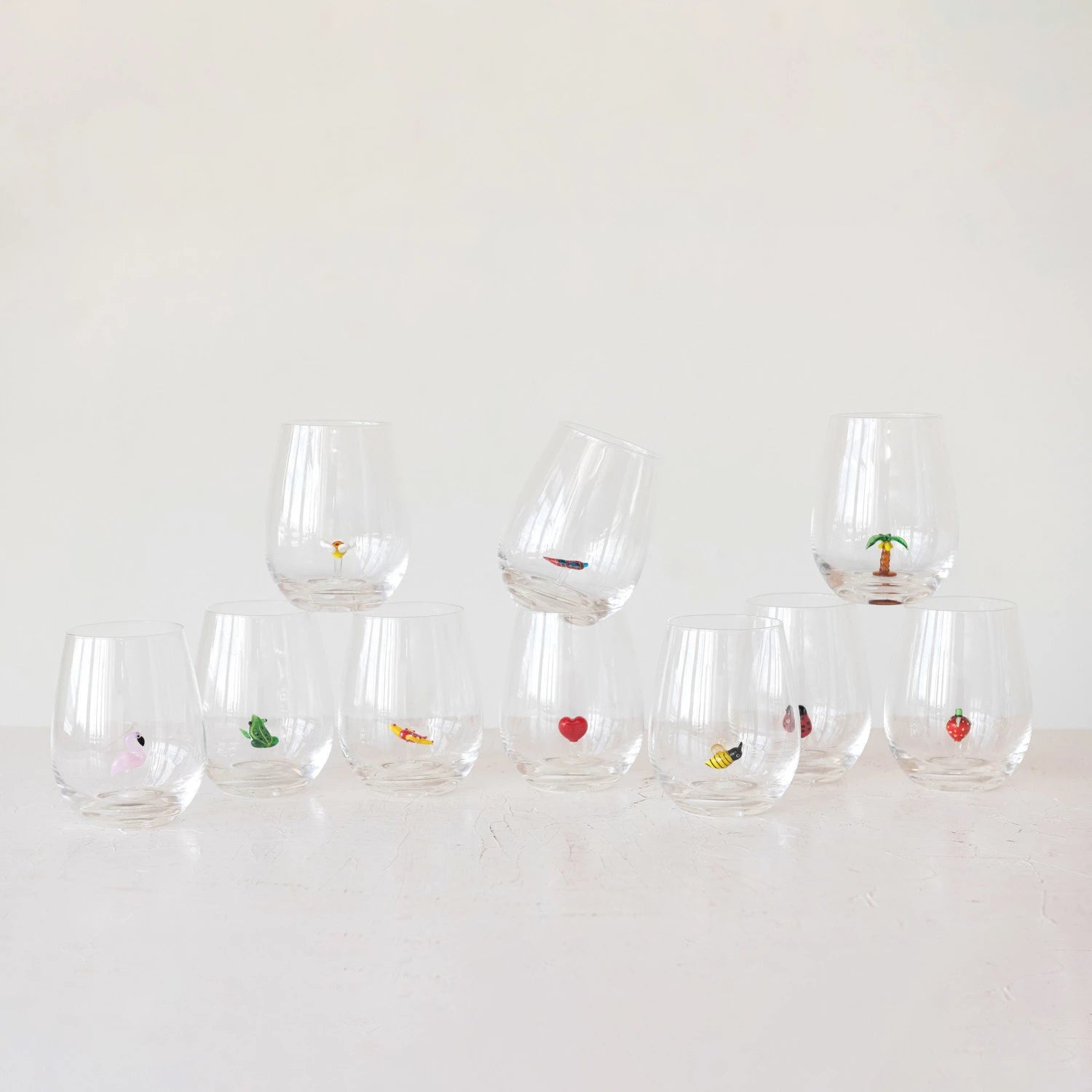 Glass with figure inside