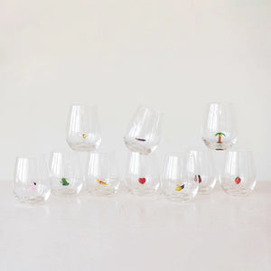 Glass with figure inside