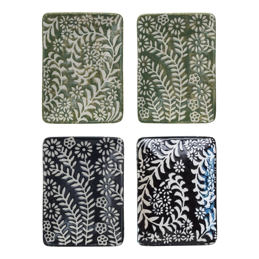 Botanical Stoneware Dish