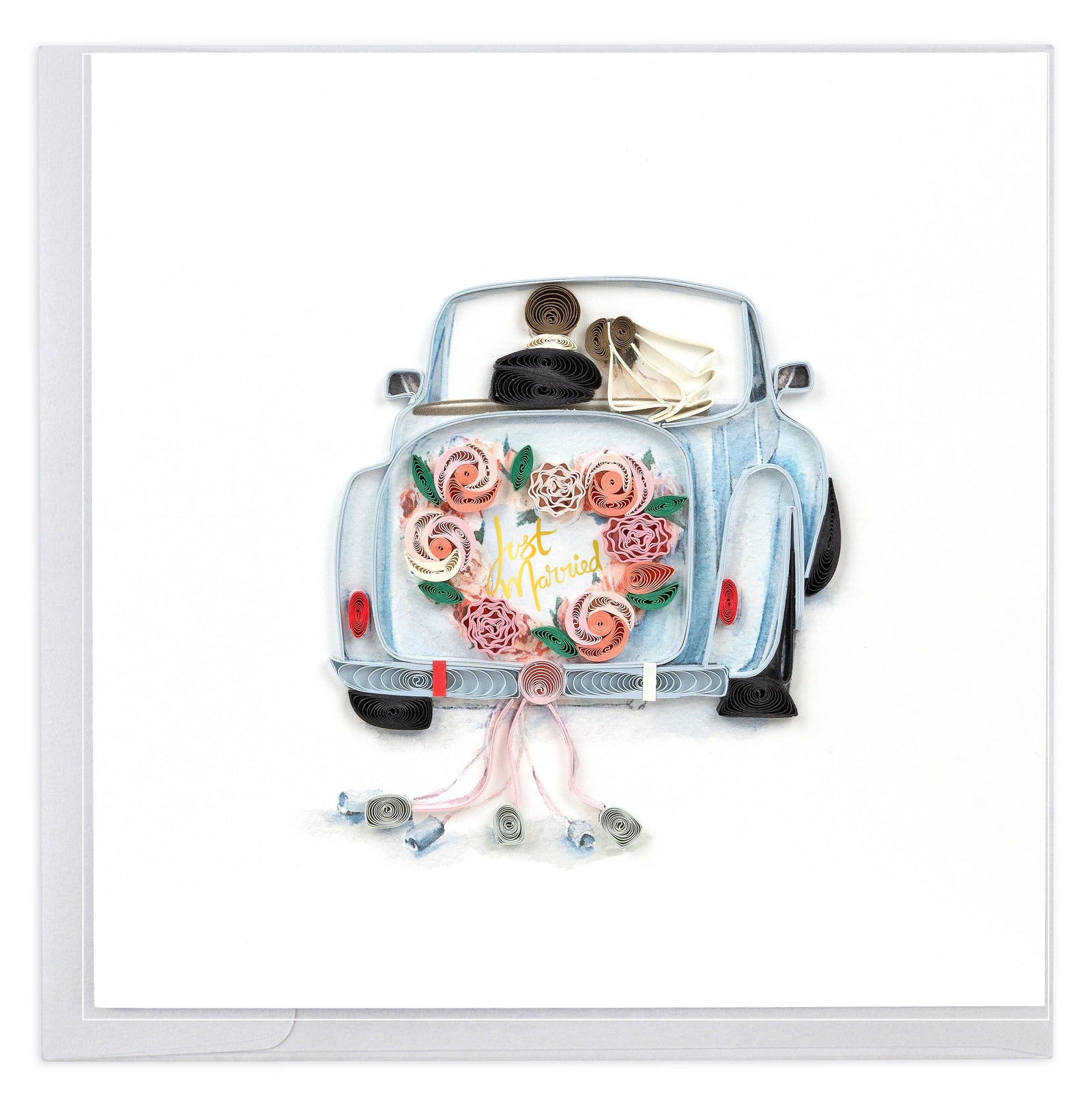 Just Married Quilled Card