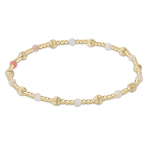 Dignity sincerity pattern 4mm bead bracelet - labradorite