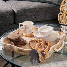 Scalloped Wood Tray