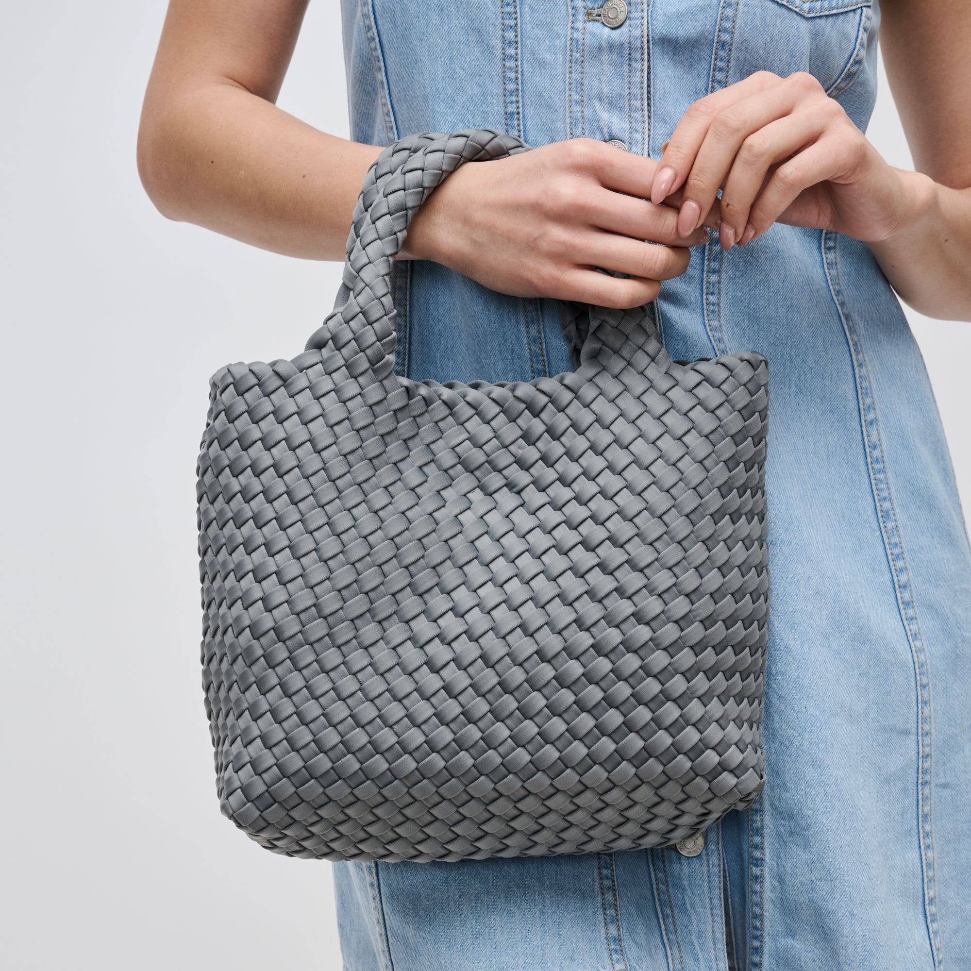 Sky's The Limit - Small Woven Neoprene Crossbody: Wine