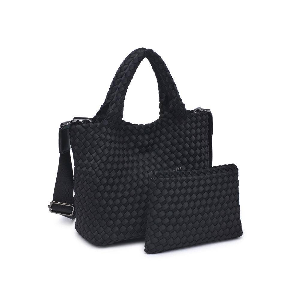 Sky's The Limit - Small Woven Neoprene Crossbody: Wine