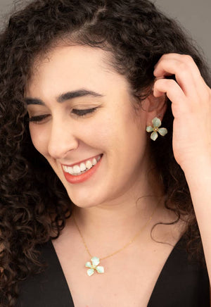 Hope in Bloom Necklace in Mint