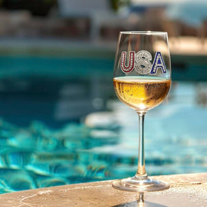 USA Stemmed Wine Glass