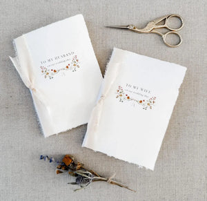 Floral  Wedding Vow Books
